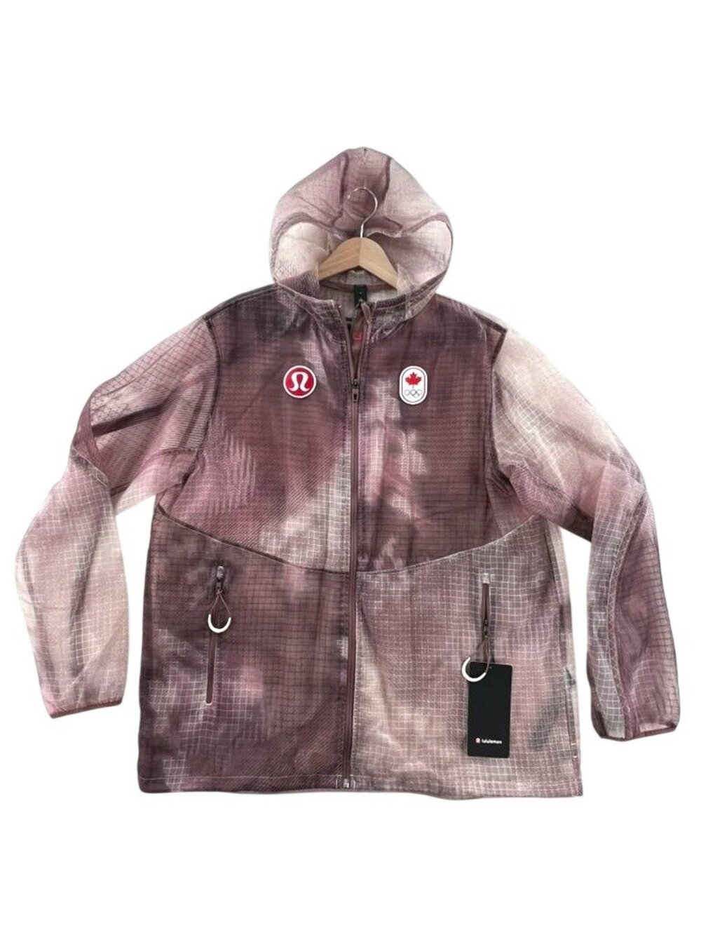 NEW Lululemon Team Canada Olympic Translucent Hooded Jacket Medium